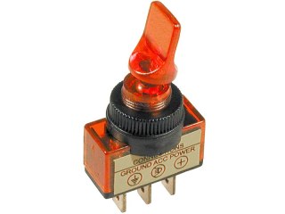 4913# Przełącznik asw-14d podświetlany hebelkowy 12v czerwony
