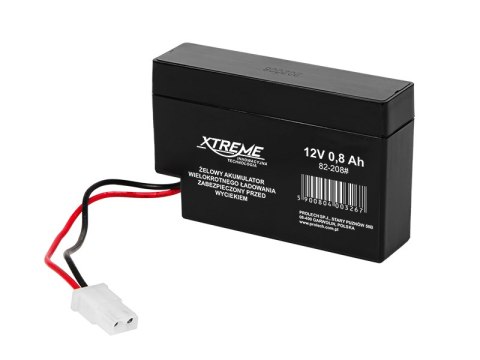 82-208# Akumulator żelowy 12v 0.8ah xtreme 98x62x25"