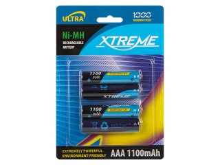 82-602# Akumulator r3 ni-mh aaa 1100mah xtreme 4szt.