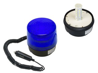 26-428# Sygnalizator optyczny led 12v 24v magnes niebieski