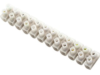 40-702# Kostka elektryczna 12 pól r= 6mm2 biała