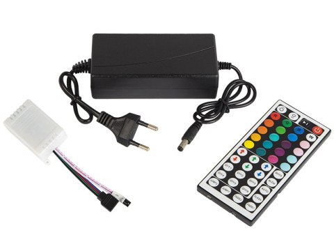 70-784# Zestaw taśm led rgb 5050 5m/300 sterownik+zasilacz taśma wodoodporna``