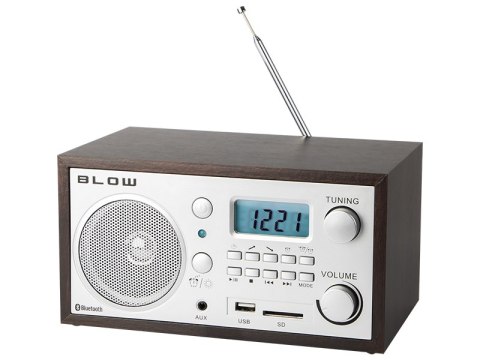77-531# Radio przenośne analogowe fm bt blow ra2 retro