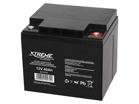 82-227# Akumulator żelowy 12v 40ah xtreme 195x172x165_6"