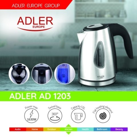 AD 1203 Czajnik metalowy 1,0 l