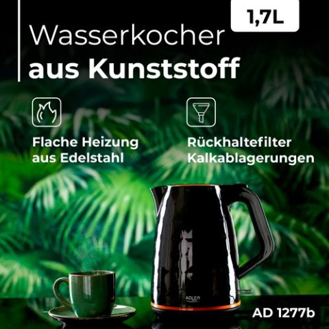 AD 1277 black Czajnik plastikowy 1,7 l