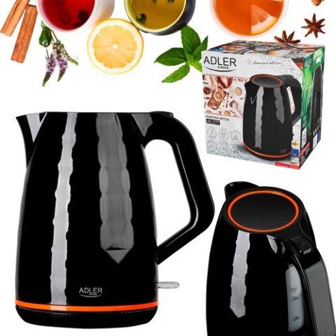 AD 1277 black Czajnik plastikowy 1,7 l