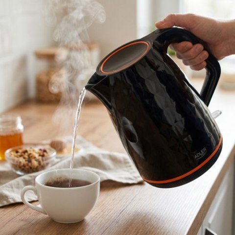 AD 1277 black Czajnik plastikowy 1,7 l