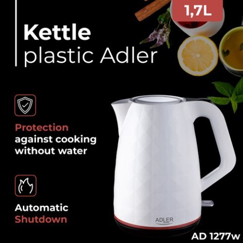 AD 1277 white Czajnik plastikowy 1,7 l