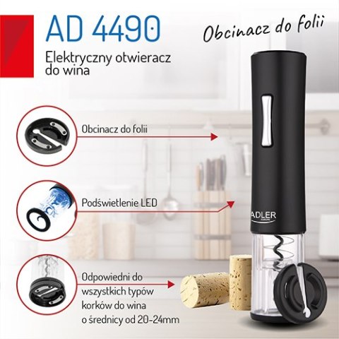 AD 4490 Elektryczny otwieracz do wina