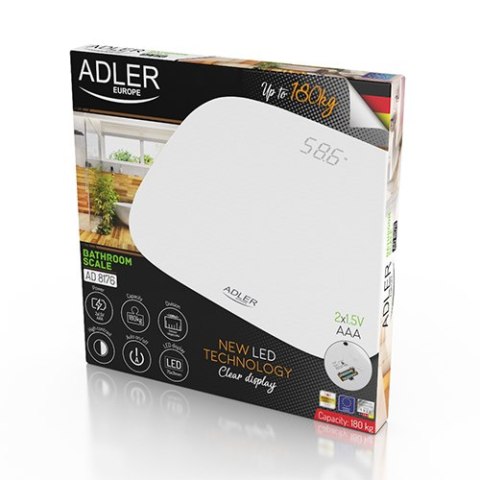 AD 8176 Waga łazienkowa - led