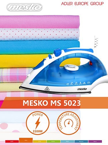 MS 5023 Żelazko 2200 w - stalowa stopa
