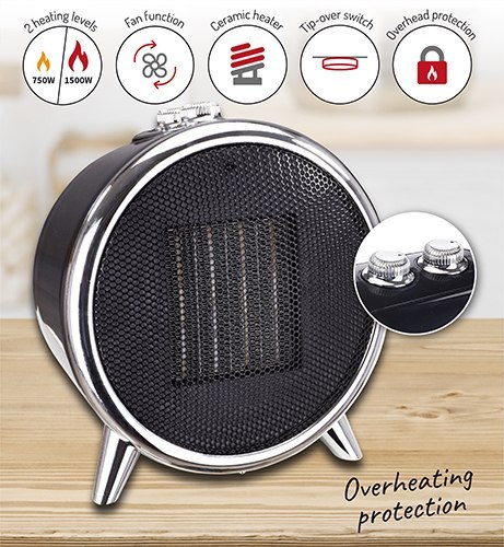 AD 7742 Grzejnik ceramiczny 1500 w