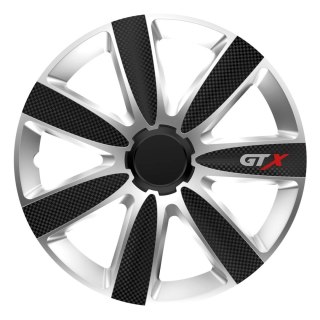 Kołpak samochodowy carbon czarno srebrny gtx 16" cali