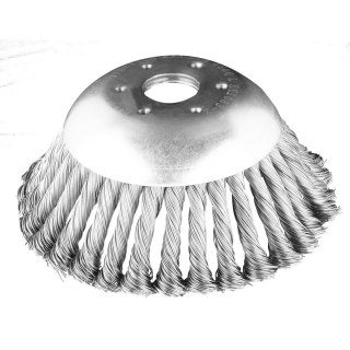 Szczotka druciana do kosy spalinowej 150 x 25.4 mm, twarda, druty splątane