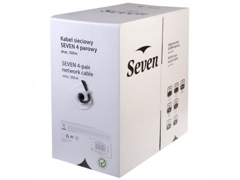 Kabel sieciowy SEVEN UTP cat.5 Solid Outodoor 4x2 305m