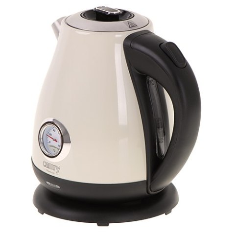 CR 1344 creme Czajnik metalowy z termometrem 1,7l