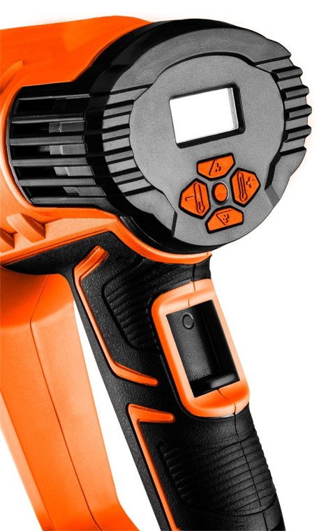 Opalarka 2000W, zakres temperatur: I: 50°C, II: 70-600°C, walizka, wyświetlacz cyfrowy