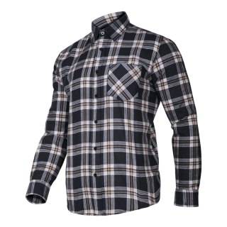 Koszula flanelowa krata granat-beż., 120g/m2, "s", ce, lahti