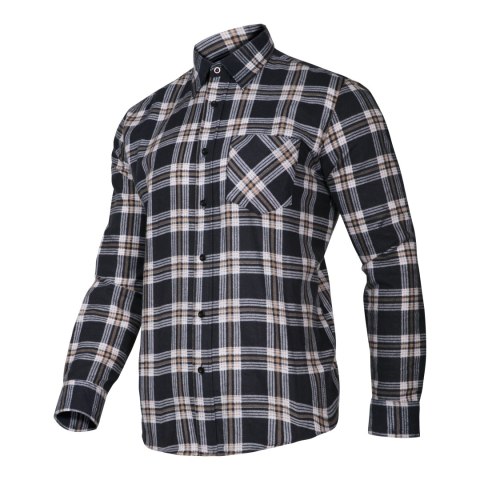 Koszula flanelowa krata granat-beż., 120g/m2, "s", ce, lahti