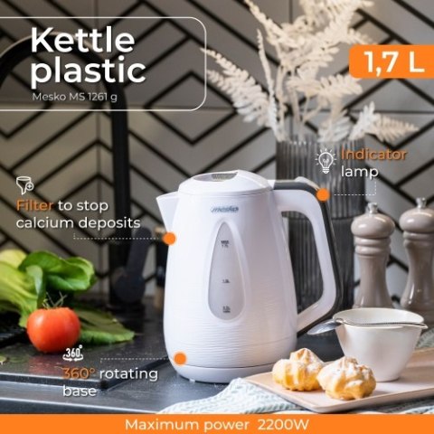 MS 1261 grey Czajnik plastikowy 1,7 l