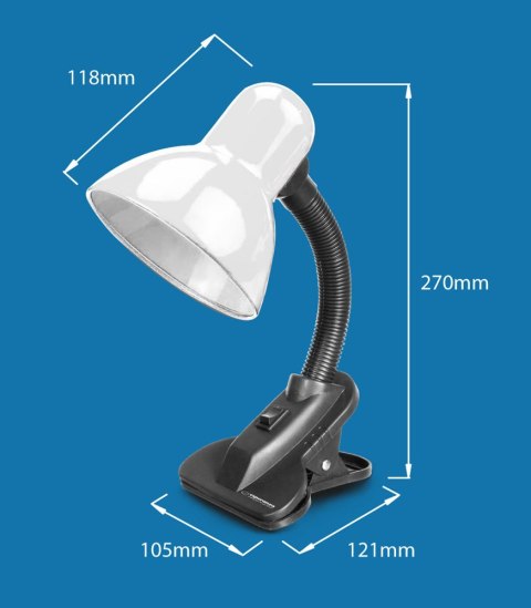 ELD106K Esperanza lampka biurkowa e27 procyon czarna