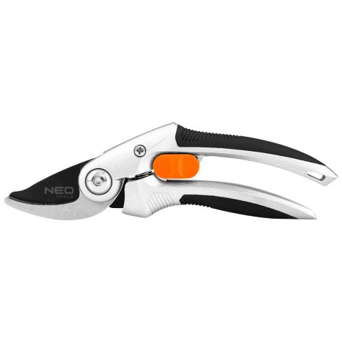 Sekator by-pass 210 mm, zakres do 20 mm, aluminiowy, uchwyt pokryty gumą TPR