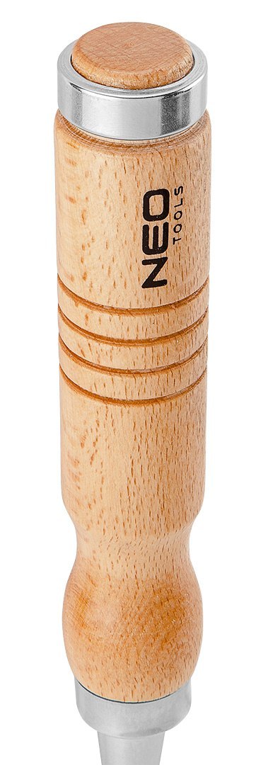 Dłuta 6, 12, 18, 24 mm, zestaw 4 szt., uchwyt drewniany
