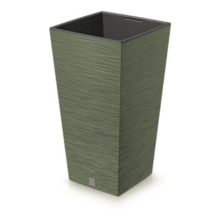 Doniczka FURU SQUARE DFSH240 - ziemisty zielony