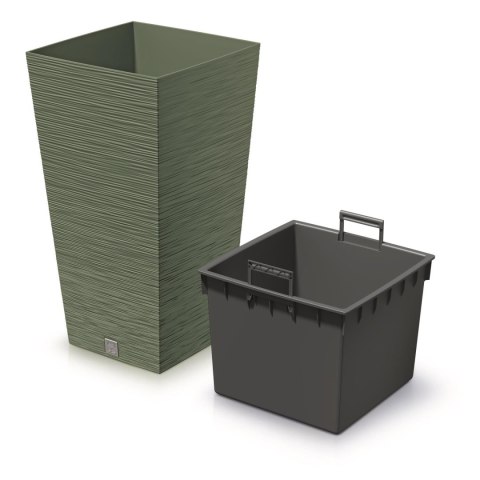 Doniczka FURU SQUARE DFSH240 - ziemisty zielony