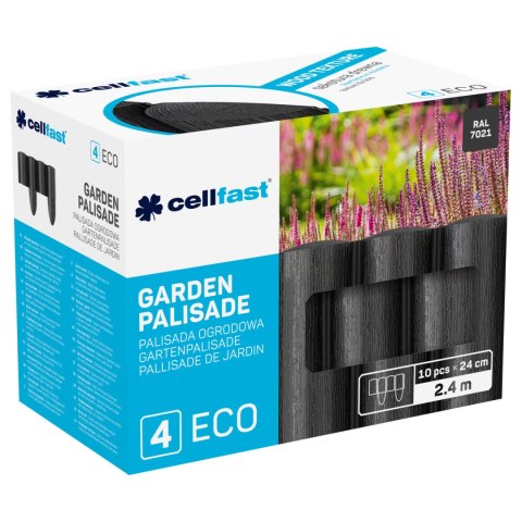 Palisada ogrodowa Cellfast ECO 2,4 m antracytowa