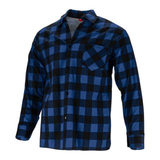 Koszula flanelowa krata niebieska, 170g/m2, "l", ce, lahti
