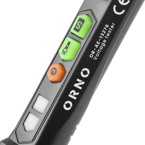 Indukcyjny tester napięcia z latarką, 12-1000V AC, czarny