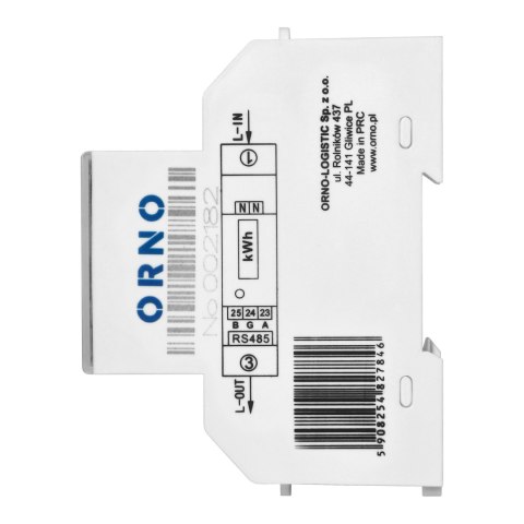 1-fazowy licznik energii elektrycznej, 100A, port RS-485, MID, 1 moduł, DIN TH-35mm, PV