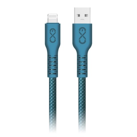 Kabel USB-A - Lightning eXc IMMORTAL, 0.9m, 12W, szybkie ładowanie, kolor mix