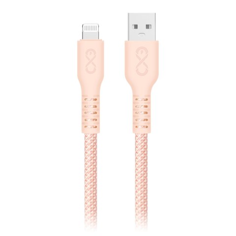 Kabel USB-A - Lightning eXc IMMORTAL, 2m, 12W, szybkie ładowanie, kolor mix
