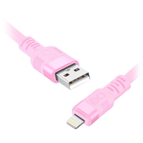 Kabel USB-A - Lightning eXc WHIPPY Pro, 0.9M, 12W, szybkie ładowanie, kolor mix pastelowy