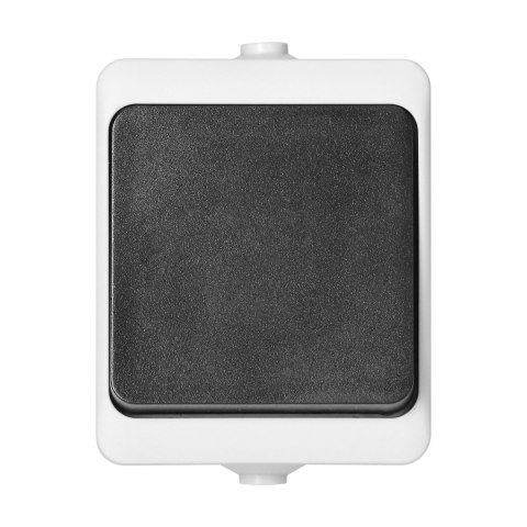 Łącznik jednobiegunowy AQUATIC MINI IP54 biało-czarny