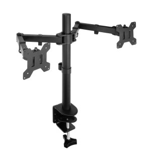 Obrotowy uchwyt biurkowy do dwóch monitorów, 13"-27-