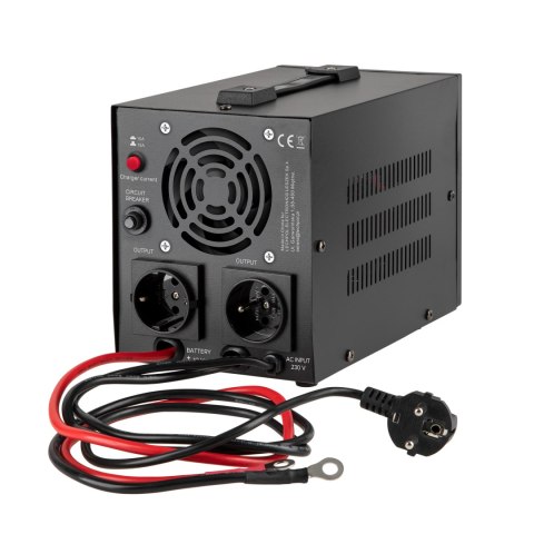 Zasilacz Awaryjny Rebel POWER-800 - przetwornica z czystym przebiegiem sinusoidalnym i funkcją ładowania 12V 230V 800VA/500W