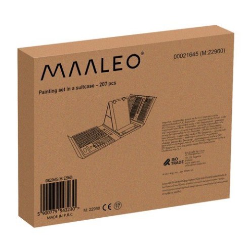 Zestaw do malowania w walizce- 208szt Maaleo 21645
