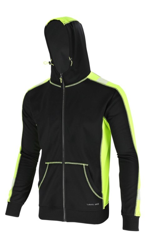 Bluza z elementami odbl. czarno-żółta, "3xl", ce, lahti