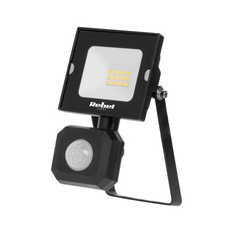 Reflektor LED naświetlacz Rebel 10W z sensorem ruchu i zmierzchu, 4000K, 230V