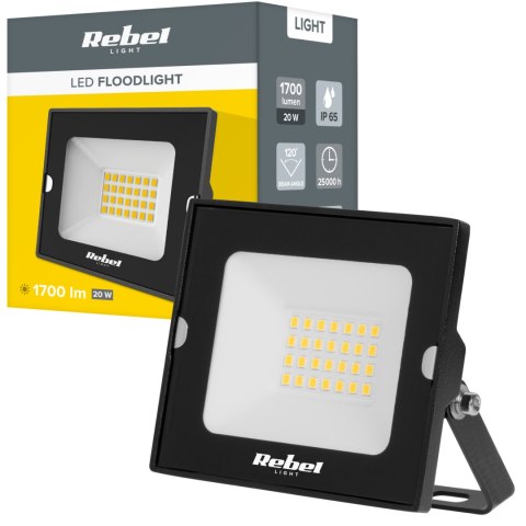 Reflektor LED naświetlacz Rebel 20W , 4000K, 230V
