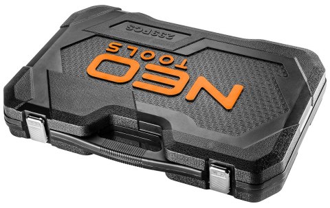 Zestaw kluczy nasadowych 1/2", 3/8", 1/4", 233 szt., CrV