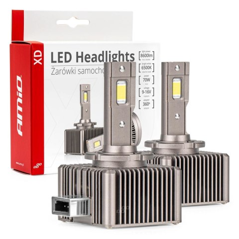 Żarówki żarniki led seria xd d8s 6500k canbus amio-03315