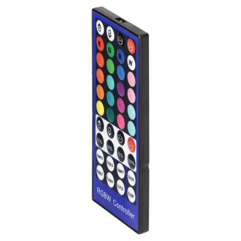 Bezprzewodowy sterownik do taśm LED RGBW z pilotem, 40 przycisków, 12V, 8A, 96W