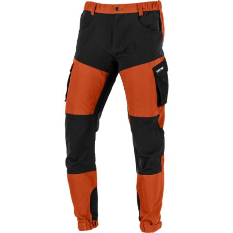 Spodnie z elementami stretch ceglasto-czarne, "m", ce, lahti