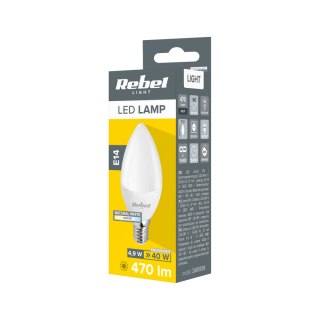 Lampa Led Rebel świeca 5W E14 4000K, 230V
