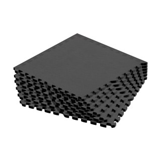Mata ochronna pod sprzęt fitness i do ćwiczeń na siłowni, puzzle 60x60cm, zestaw 6 szt., REBEL ACTIVE